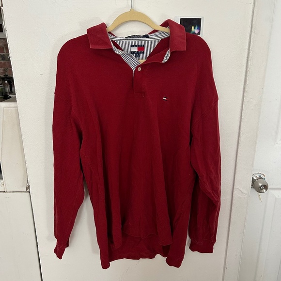 Tommy Hilfiger men's long sleeve polo shirt, size XL - Picture 1 of 4